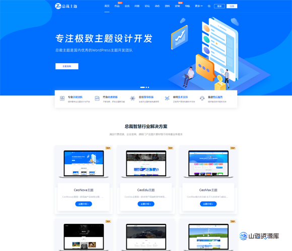 WordPress资源产品展示类主题 官网主题 CeoNova-Pro_v4.4-山海资源库