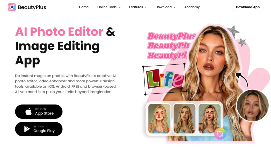 图片[1]-BeautyPlus v7.22.2 美颜相机修图编辑，解锁高级版-山海资源库